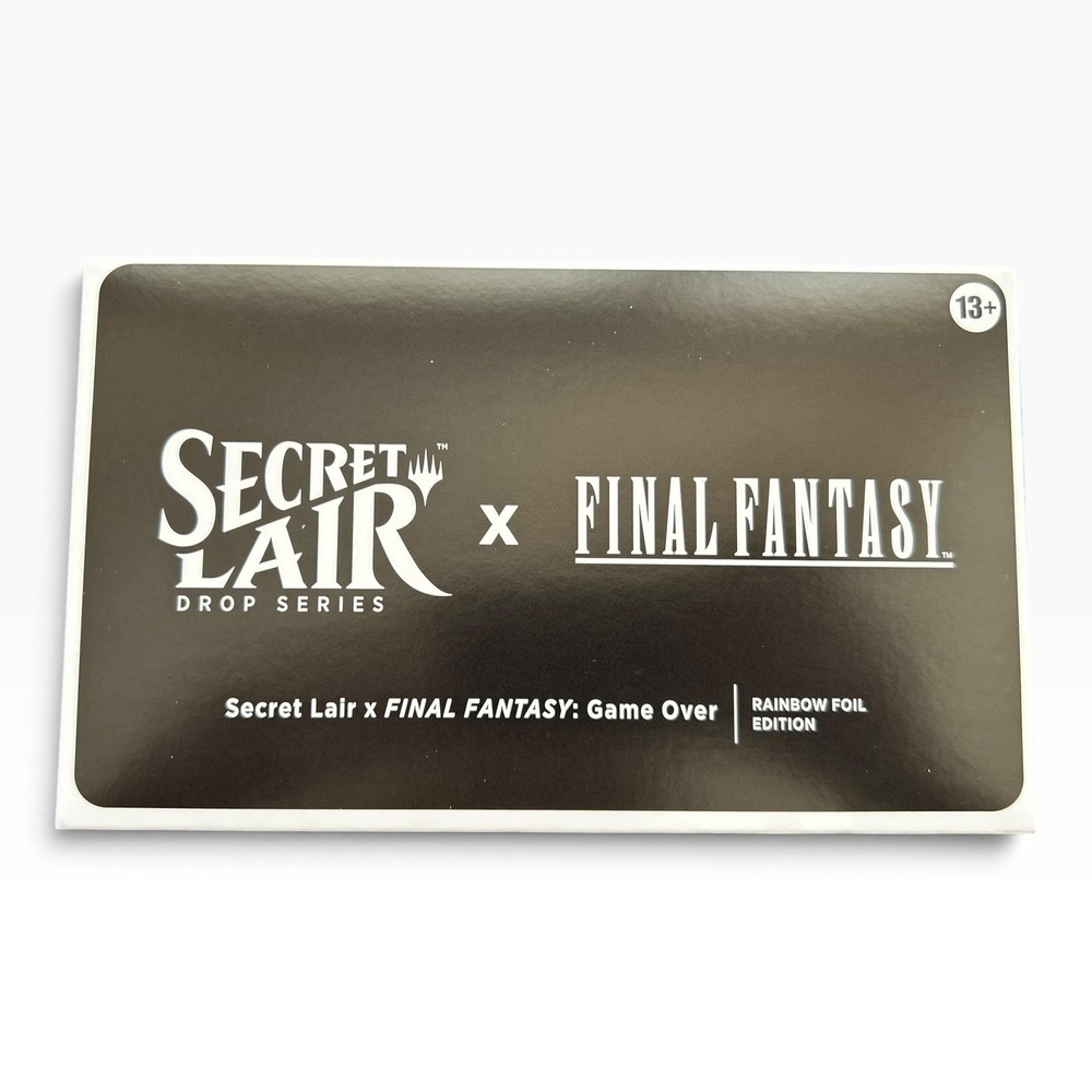 Magic The Gathering Secret Lair x Final Fantasy Game Over Rainbow Foil NEW